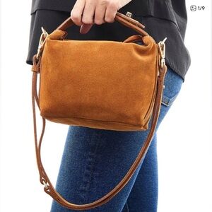 Claudia Firenze Tan Suede  Crossbody Bag - NWT